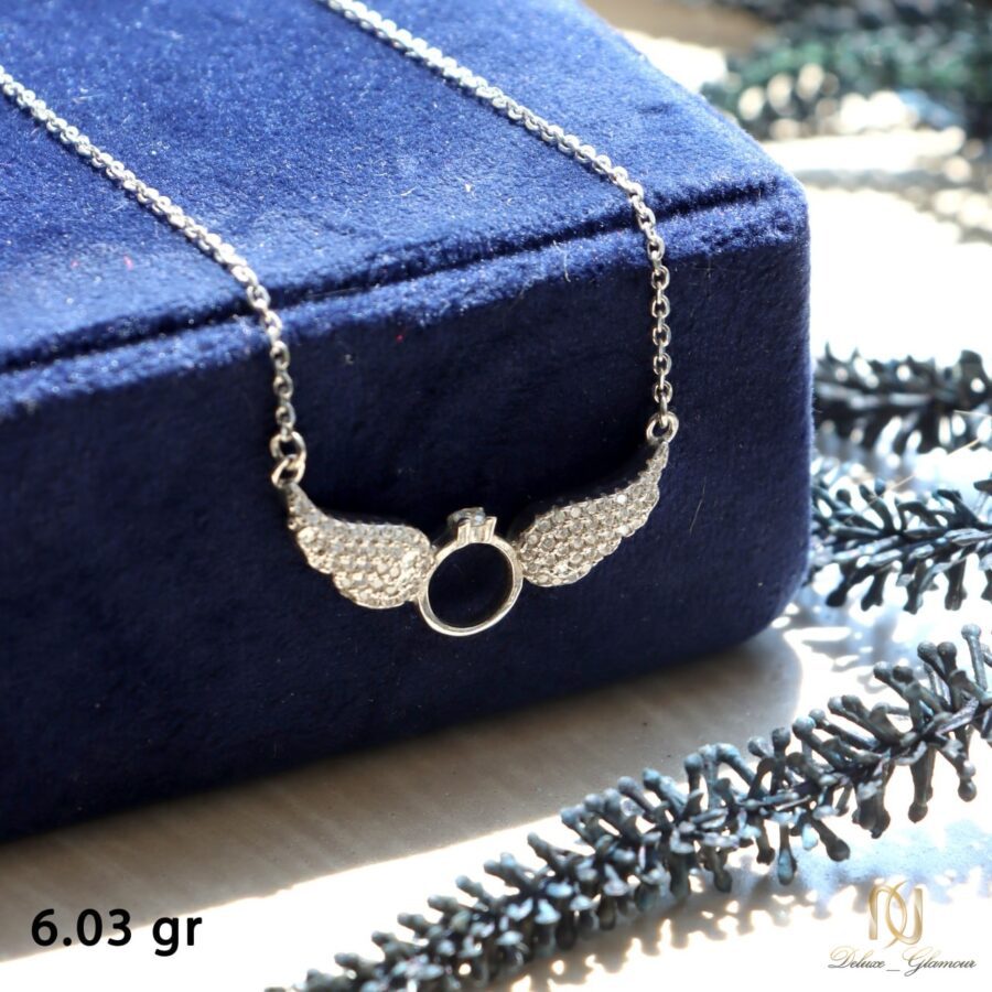 گردنبند نقره دخترانه طرح بال فرشته - nw-n415 - 7