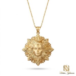 گردنبند نقره زنانه خورشید ne-new-27 عکس اصلی