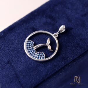 گردنبند نقره زنانه دم نهنگ - ne-n353 - 5
