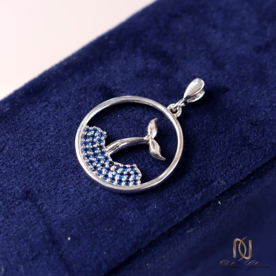 گردنبند نقره زنانه دم نهنگ - ne-n353 - 5