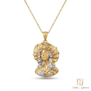 گردنبند نقره زنانه طرح چهره ne-new-28 عکس اصلی