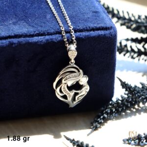گردنبند نقره زنانه مادر و فرزند - ne-n221 - 2