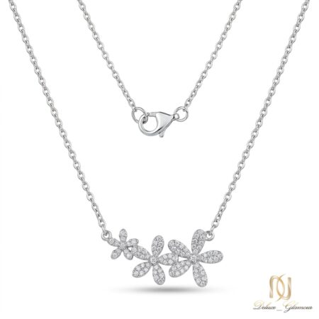 گردنبند نقره زنانه گل ne-new-14 عکس اصلی