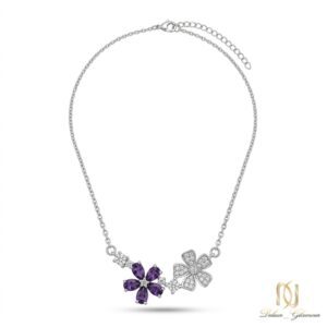 گردنبند نقره زنانه گل ne-new-21 عکس اصلی
