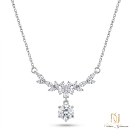 گردنبند نقره گل ne-new-16 عکس اصلی