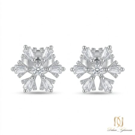 گوشواره نقره دانه برف er-s-5 عکس اصلی