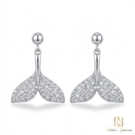 گوشواره نقره دم نهنگ er-s-8 عکس اصلی