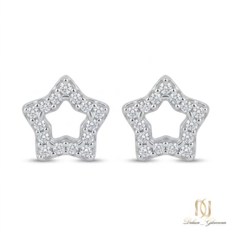 گوشواره نقره زنانه ستاره er-s-14 عکس اصلی