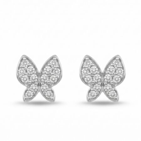 گوشواره نقره زنانه ظریف پروانه