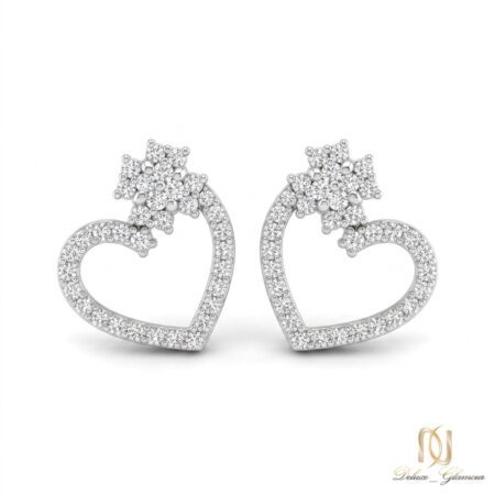 گوشواره نقره زنانه قلب er-s-16 عکس اصلی