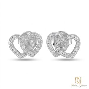 گوشواره نقره زنانه قلب er-s-20 عکس اصلی