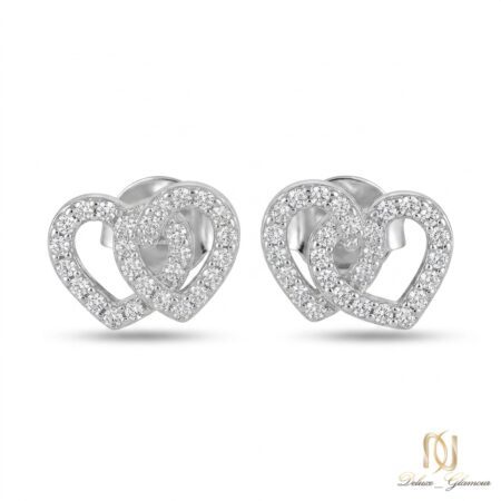 گوشواره نقره زنانه قلب er-s-20 عکس اصلی