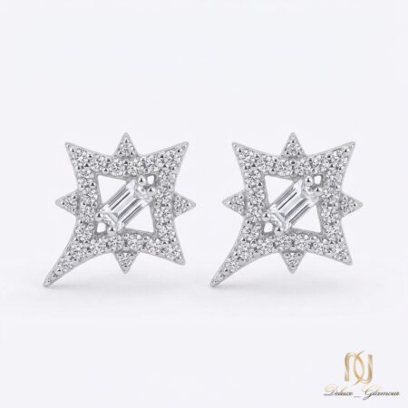 گوشواره نقره ستاره er-s-15 عکس اصلی