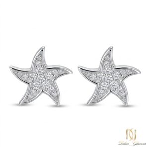 گوشواره نقره ستاره er-s-17 عکس اصلی