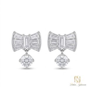 گوشواره نقره پاپیون er-s-7 عکس اصلی