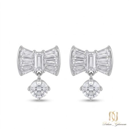 گوشواره نقره پاپیون er-s-7 عکس اصلی