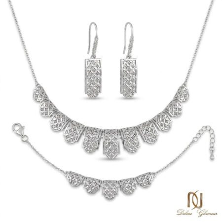 سرویس نقره عیار 925 طرح مشبک لوزی مجلسی عگس اصلی