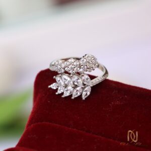 انگشتر نقره زنانه طرح خوشه و فلاور rg-n890 - 65968 - 4