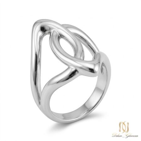 انگشتر نقره زنانه طرح گره مدرن ri-s-58 عکس اصلی