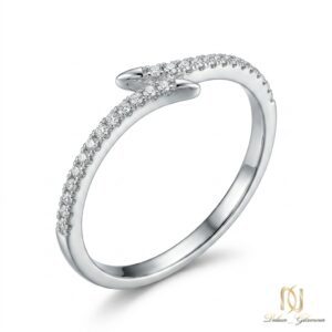 انگشتر نقره زنانه مار ri-s-19 عکس اصلی