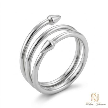 انگشتر نقره زنانه مارپیچ ri-s-15 عکس اصلی