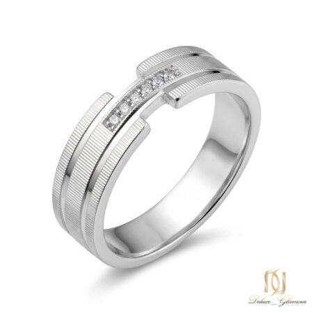 انگشتر نقره مردانه نگین دار طرح حلقه ri-m-27 عکس اصلی