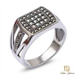 انگشتر نقره مردانه کلاسیک وینتیج ri-m-23 عکس اصلی