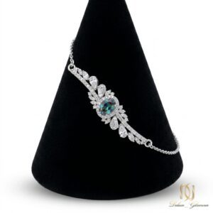 دستبند نقره زنانه زنجیری br-s-15 عکس اصلی