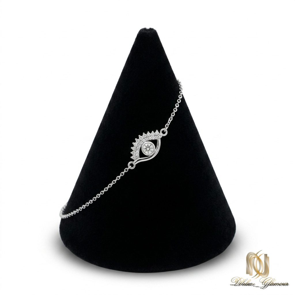دستبند نقره زنانه چشم br-s-23 عکس اصلی