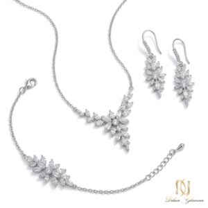 سرویس نقره زنانه طرح شاخه و برگ درخشان ns-s-45 عکس اصلی