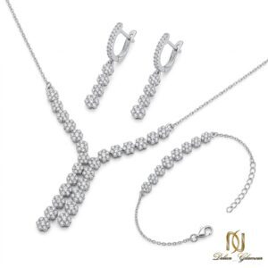 سرویس نقره زنانه طرح فلاور نگیندار مجلسی ns-s-44 عکس اصلی