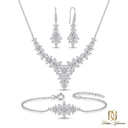 سرویس نقره زنانه طرح گل مجلسی ns-s-51 عکس اصلی