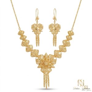 نیم ست نقره زنانه طرح فیوژن مجلسی ce-new-51 عکس اصلی