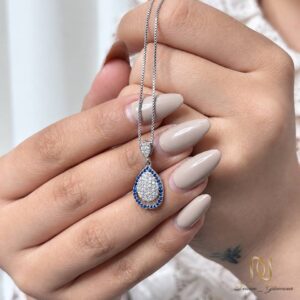 گردنبند نقره زنانه اشک - ma-n779 - 5