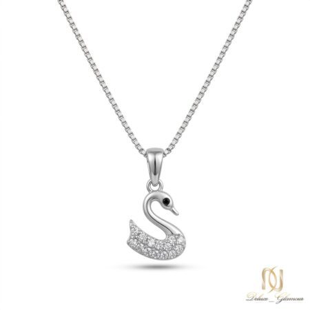 گردنبند نقره زنانه طرح قو ظریف ne-new-61 عکس اصلی