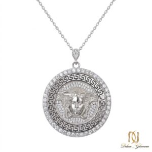گردنبند نقره زنانه طرح مدوسا نگین دار ne-new-50 عکس اصلی