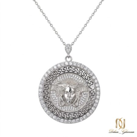 گردنبند نقره زنانه طرح مدوسا نگین دار ne-new-50 عکس اصلی