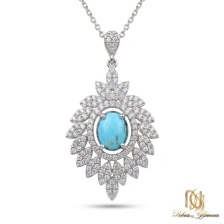 گردنبند نقره زنانه فیروزه ne-new-37 عکس اصلی