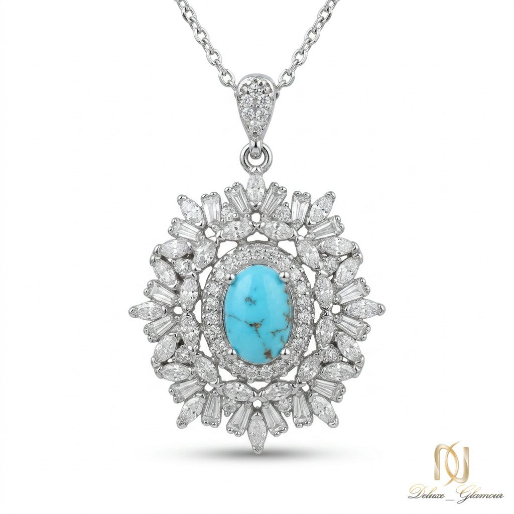 گردنبند نقره زنانه گل ne-new-30 عکس اصلی