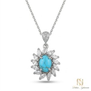 گردنبند نقره زنانه گل ne-new-31 عکس اصلی