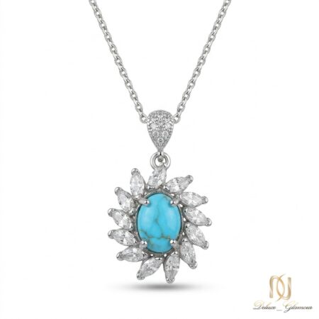 گردنبند نقره زنانه گل ne-new-31 عکس اصلی