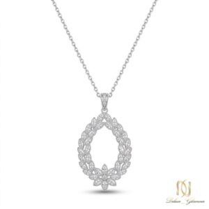 گردنبند نقره زنانه گل ne-new-38 عکس اصلی