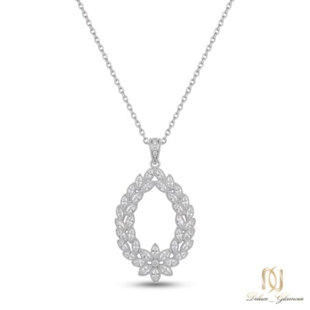 گردنبند نقره زنانه گل ne-new-38 عکس اصلی