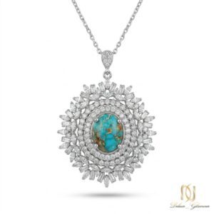 گردنبند نقره فیروزه ne-new-34 عکس اصلی