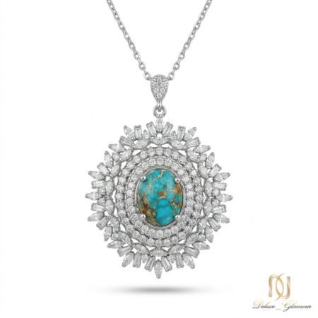 گردنبند نقره فیروزه ne-new-34 عکس اصلی
