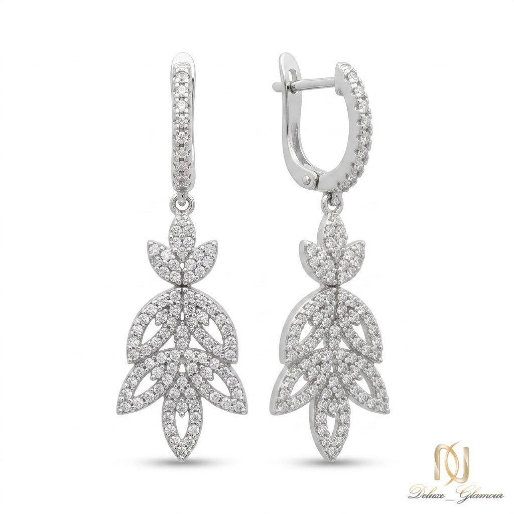 گوشواره نقره برگ er-s-22 عکس اصلی