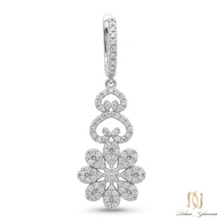 گوشواره نقره گل er-s-26 عکس اصلی