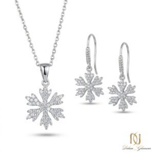 نیم ست نقره زنانه مجلسی دانه برف ce-new-89 عکس اصلی