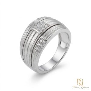 انگشتر نقره زنانه مجلسی نگین دار ri-s-101 عکس اصلی
