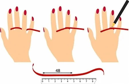 تعیین سایز انگشتر